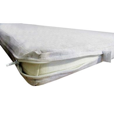 Матрас в кроватку (ткань лен) 60х120х5 см.