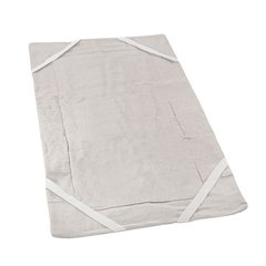 Наматрацник лляний (тканина льон) з гумками по кутах 100х190 см