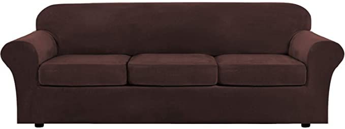 Чехлы на диванные подушки - сидушки Homytex Шоколадный 100*120 (50/70)+20см.