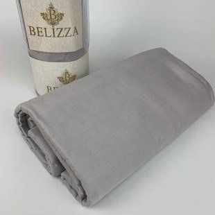 Duz gri 240х260см., сатиновая простыня. Belizza Турция