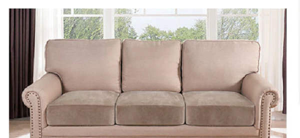 Чехлы на диванные подушки - сидушки Homytex Песочный 100*120 (50/70)+20см.