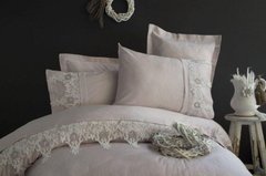 Элитное постельное белье с вышивкой Pupilla clasic lila