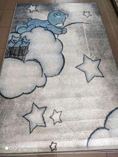Ковер детский безворсовый Chilai Home 100*160 bear star 033