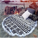Пляжний рушник з бахрамою круглий Homytex 150*150 Орнамент