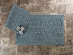 Набір килимків для ванни з мереживом Maco lara gri