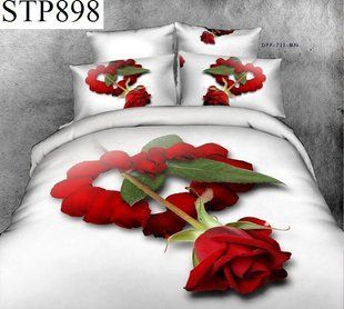 Комплект постельного белья Love You евро 3D Симпатия