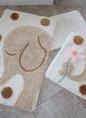 Набор ковриков для ванной 3 пр. ALESSIA buyuk fil bej