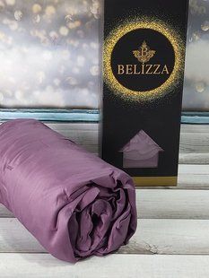 Mor 160х200см., сатиновая простыня на резинке Belizza
