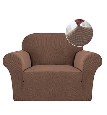 Набір чохлів на диван+2 крісла трикотаж жакардовий Homytex Пісочний