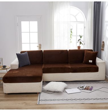 Чехлы на диванные подушки - сидушки Homytex Шоколадный 150*190 (50/70)+20см.