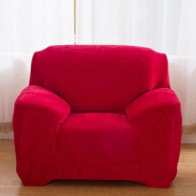 Чохол на крісло замша / мікрофібра Homytex Червоний