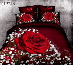 Комплект постельного белья Love You полуторный 3D Британи Stp748