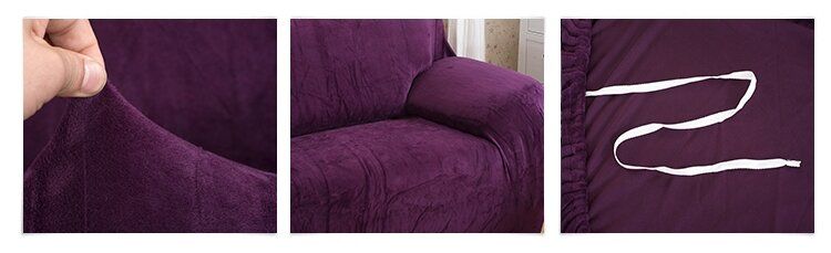 Чехол на кресло замша/микрофибра Homytex Фиолетовый
