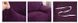 Чохол на крісло замша / мікрофібра Homytex Фіолетовий