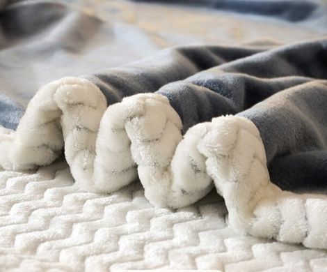 Плед мікрофібра однотонний Homytex Темно-Сірий