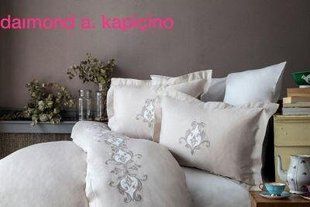 Элитное постельное белье с вышивкой Pupilla diamond kapicino