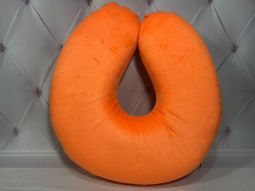 Подушка ортопедическая рогалик ERGOFoam Оранжевая