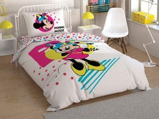 Детский и подростковый комплект TAC Minnie Colour Mayhem Ранфорс / простынь на резинке