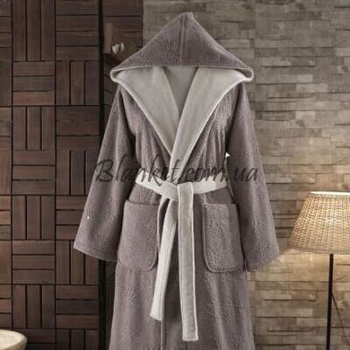 Махровий жіночий халат Soft cotton Какао 1