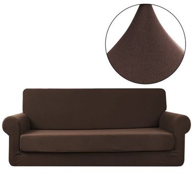 Чохол на диван + 2 крісла еластичний Homytex Кава