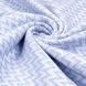 Плед хлопковый зиг-заг VLADI Валенсия Антонио бело-голубой 140x200 см