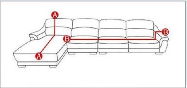 Набір водовідштовхувальних чохлів на кутовий диван 3.2 Homytex Синій