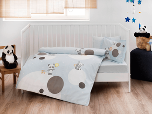 Комплект постільної білизни в ліжечко TAC Happy Moons Blue
