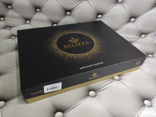 Goldcase сатиновое постельное белье Евро размер Dijital Belizza Турция