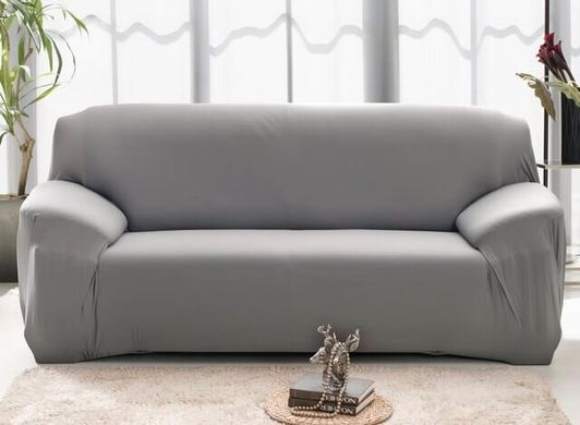 Чехол на диван + 2 кресла эластичный Homytex Серый