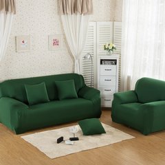 Чехол на диван + 2 кресла эластичный Homytex Зеленый