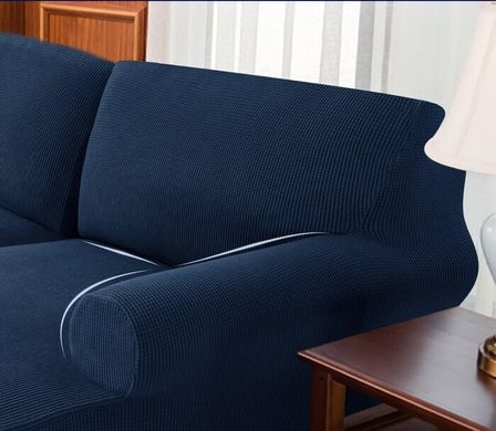 Чехол на диван + 2 кресла водоотталкивающий Homytex Синий