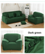 Чохол на диван + 2 крісла еластичний Homytex Зелений