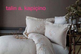 Элитное постельное белье с вышивкой Pupilla Talin a. kapuchino