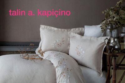 Элитное постельное белье с вышивкой Pupilla Talin a. kapuchino