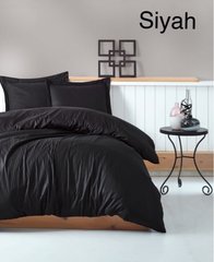 Комплект постельного белья сатин-жакард полуторное altinbasak siyah