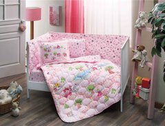 Набір в ліжечко з бортиками та ковдрою TAC Princess Pink (6 предметів)