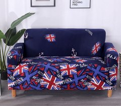 Чехол на кресло эластичный Homytex принт Британия синяя