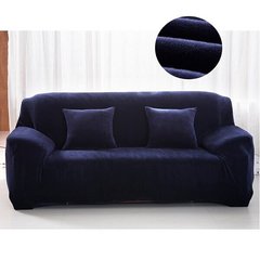 Чохол на 4-місний диван замша-мікрофібра Homytex Синій