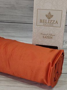Orang 160х200см., сатиновая простыня на резинке Belizza