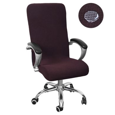 Чехол на офисное кресло Homytex цельный Коричневый 60*80 см