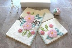 Набір килимків для ванної 3 пр. ALESSIA Букет квітів