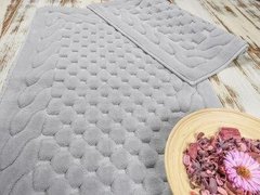 Набір килимків для ванни з мереживом Maco erguvan gri