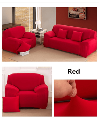 Чехол на диван + 2 кресла эластичный Homytex Красный