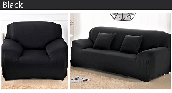 Чехол на 4хместный диван HomyTex универсальный Бифлекс Черный