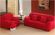 Чохол на диван + 2 крісла еластичний Homytex Червоний