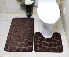 Коврики для ванной комнаты с эффектом памяти Homytex 2 пр. Камни Brown