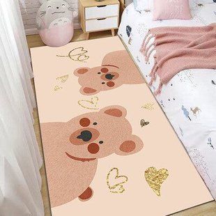 Дитячий килим безворсовий Homytex Bear bej