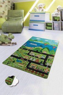 Ковер детский безворсовый Chilai Home 100х160см. Happy city