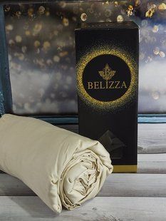 Sampanya B 180х200см., сатиновая простыня на резинке Belizza