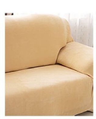 Чохол на диван + 2 крісла замша / мікрофібра Homytex Бежевий